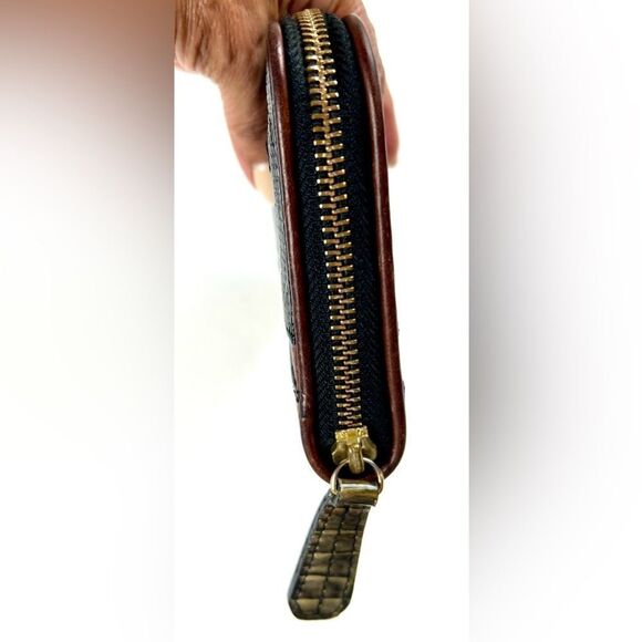 Brahmin Leather Embossed Zip Around Wallet - Picture 5 of 10